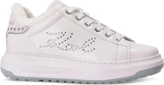 Karl Lagerfeld studded platform sneakers - White
