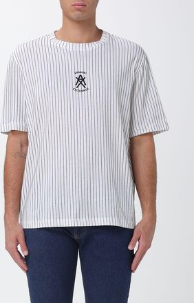 A|X Armani Exchange T-shirt a girocollo in cotone a righe con logo