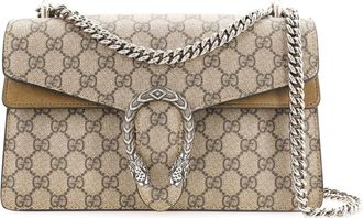 Gucci (WMNS) Gucci [Dionysus] Small GG Shoulder Bag Beige/Ebony 400249-KHNRN-8642