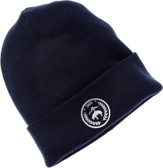 Brooks Brothers Patch Double Layer Wool-Blend Beanie