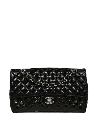 Chanel 2006-2008 Secret Label single-flap shoulder bag - women - Patent Calf Leather - One Size - Black