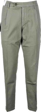 Re-hash Tailored Military Green Cotton Stretch Trousers