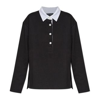 Kate Spade New York Polo met logo - Dames - Polos - Zwart - M - Katoen - Tops