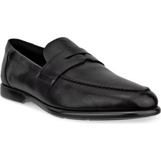 Ecco Metro Verona Penny Loafer in Black at Nordstrom, Size 12-12.5Us