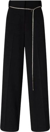 Pinko Cedro Wide Broeken - Dames - Wijde Broeken - Zwart - XS - Broeken