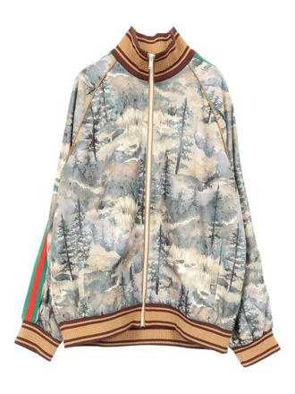 Gucci x The North Face 2010s jack met bosprint - Geel