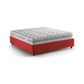 Talamo Italia Talamo Italia - Cama Matrimonial Adele, Cama Contenedor Con Revestimiento De Tela, 100% Made In Italy, Apertura Frontal, Con Colch&oacute;n 140x190 Cm Inclui