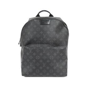Louis Vuitton Black Coated Canvas Backpack (Pre-Owned)