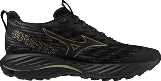 Mizuno Wave Rider Gore-Tex 2 Mens Black Running Shoes - Size UK 7