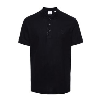 Burberry Polo Shirts, male, Blue, XL, Logo Polo Shirt Classic Collar