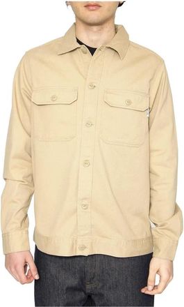 Only & Sons Primavera / Estate - Camicia - Heren - Zomerjassen - Beige - M - Jassen