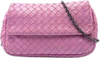 Bottega Veneta Borsa a tracolla in pelle intrecciata Pre-owned - - Pre-owned - Donna - Rosa - ONE SIZE