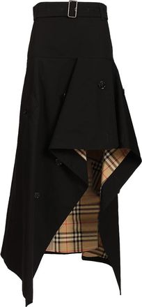 Burberry Asymmetrical Trench Skirt