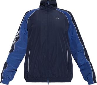 Balenciaga Jassen, Dames, Blauw, M, Katoen, Logo Jas