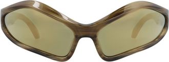 Balenciaga 77mm Cat Eye Sunglasses in Havana Havana Bronze at Nordstrom Rack