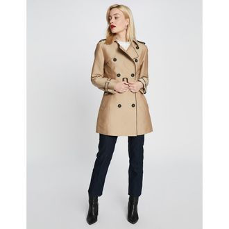 Morgan Halflange Trench met knoopsluiting en ceintuur