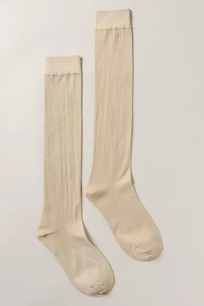 High Heel Jungle Glitter Sheer Socks