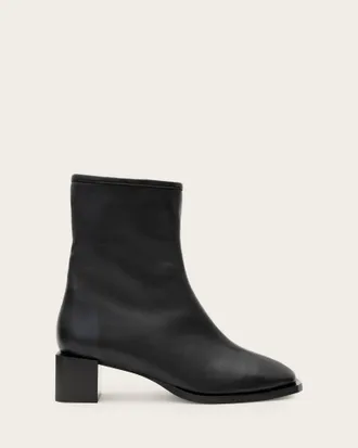 AllSaints Avril Leather Ankle Boots