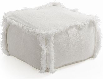 Oresteluchetta NANUK square pouf, white