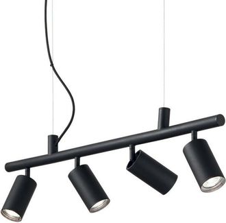 Ideal Lux Ideal Lux - dynamite - Indoor 4 Lights Spotlight Ceiling Pendant Lamp Black, GU10