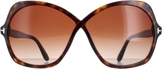 Tom Ford Fashion Dark Havana Brown Gradient Rosemin FT1013
