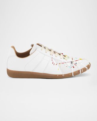 Maison Margiela Men & apos;s Replica Paint-Splatter Sneakers