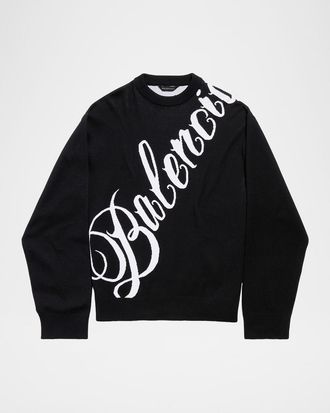 Balenciaga Drop Shoulder Cotton Sweater