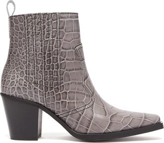 Generic Ladies Square Toe Chunky Heel Ankle Boots, Comfortable Block Heels Western Cowboy Short Booties, Fashion Pull on Outdoor Riding Boot for Party Evening