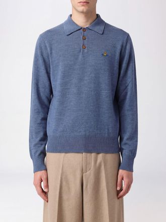 Vivienne Westwood Polo in maglia di lana Mark a maniche lunghe con logo Orb ricamato