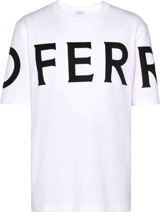Ferragamo logo-print cotton T-shirt - men - Cotton - M - White