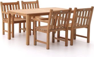 Sunyard Furniture Sunyard Wales/Liverpool 160cm dining tuinset 5-delig