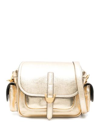 Coccinelle Campus Smooth mini-crossbodytas - Goud