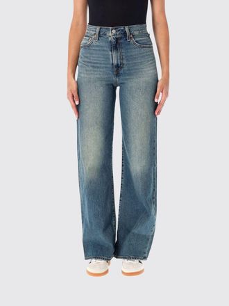 Levi's Jeans straight a vita alta in denim di cotone a cinque tasche
