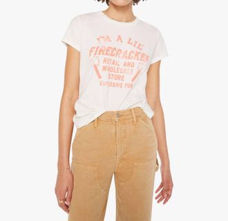 Mother Boxy Goodie Goodie Tee In Lil Firecracker