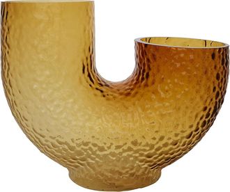 AYTM Mundgeblasene Design Vase Aura medium 34 x 26 cm - Amber