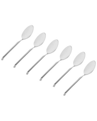 Godinger Set Of 6 Ramp Mirrored 18/0 Stainless Steel Teaspoon