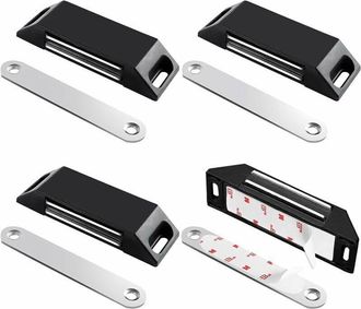 OEM Imanes Adhesivos Para Puertas De Armarios, Juego De 4 Cierres Magn&eacute;ticos, No Requieren Perforaci&oacute;n, Para Armarios De Cocina, Cierre Magn&eacute;tico Potente 