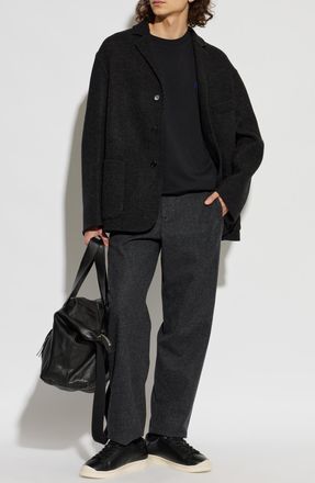 Jil Sander T-shirt With Embroidered Logo, Mens, Black
