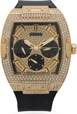 Guess Co Phoenix 43mm - men - glass/Silicone/stainless steel - One Size - Gold