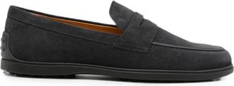 Tod's Gommino Almond-Toe Loafer - male - Tods - Loafers - Blue - 8 1/2 UK - Shoes