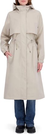Elie Tahari Amelia Hooded Coat in Parchment at Nordstrom Rack, Size Medium