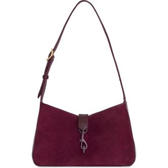 Rebecca Minkoff Small Megan Suede Shoulder Bag in Mulberry at Nordstrom Rack