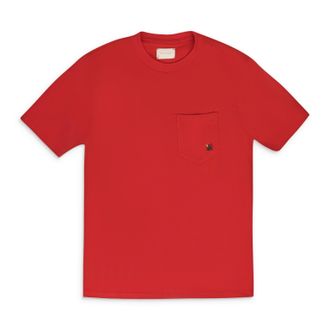 Aim&eacute; Leon Dore Red Red Crest Pocket T-shirt