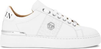 Philipp Plein Sneakers con inserti in pelle - Bianco