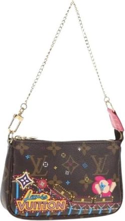 Louis Vuitton Pre-owned Mini Bags, female, Brown, Size: ONE SIZE Pre-owned Vintage Canvas Mini Bag