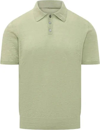 Amaranto Amar&aacute;nto, Tops, Heren, Groen, S, Giada Gebreide Polo