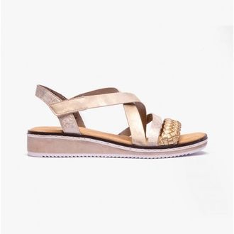 Rieker V3663-90 Womens Sandals Gold - Size UK 6.5