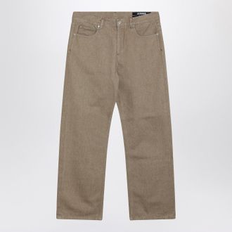 Jacquemus Straight Beige Denim De N&icirc;mes-Hose