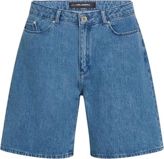 Karl Lagerfeld Mujer, Pantalones cortos, Azul, Talla: W27