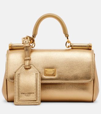 Dolce & Gabbana My Sicily metallic leather tote bag